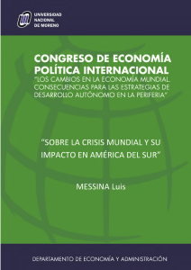 Sobre la crisis mundial y su impacto en América del Sur.