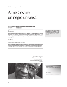 Aimé Césaire: un negro universal