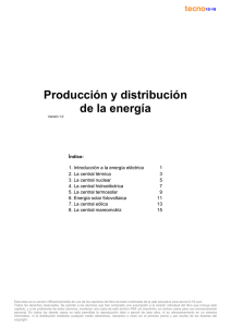 Producción y distribución de la energía