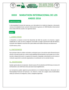 Reglamento - Marathon de Los Andes