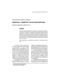 PREBIÓTICOS Y PROBIÓTICOS, UNA RELACIÓN BENEFICIOSA