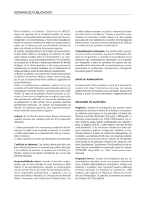 Normas Editoriales - Sociedad Española de Geriatría y Gerontología
