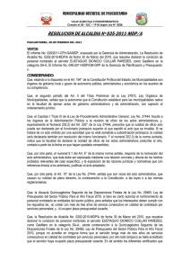 RESOLUCION DE ALCALDIA Nº035-2011
