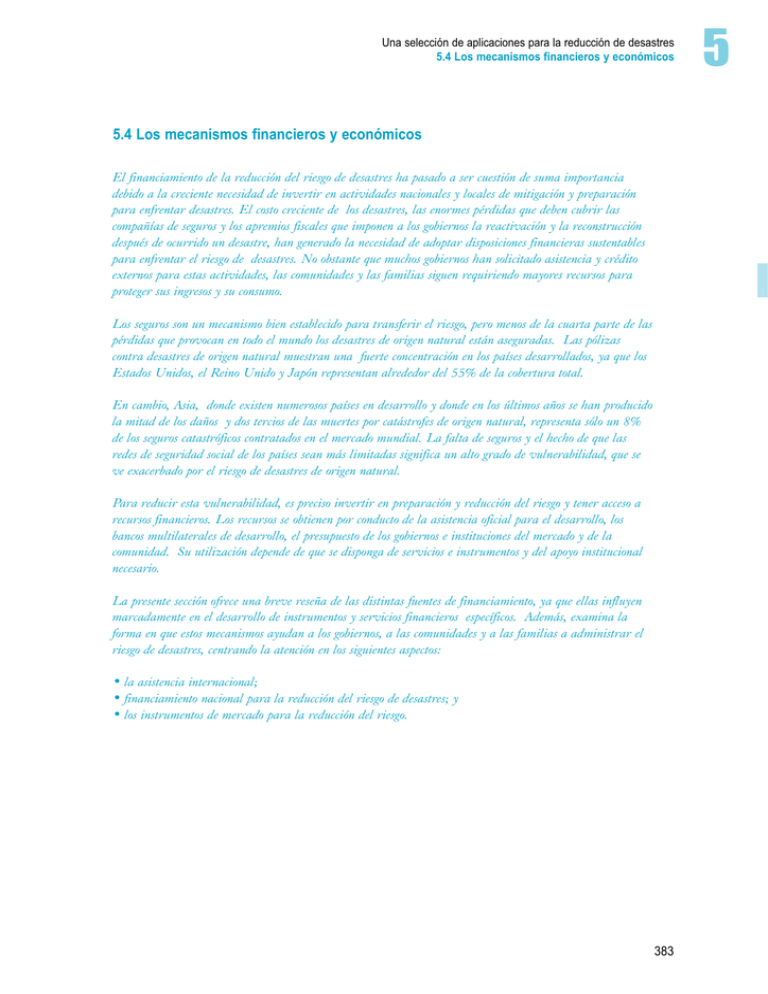 Los Mecanismos Financieros Y Economicos