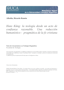 Hans Küng - Biblioteca Digital - Universidad Católica Argentina