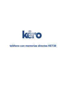 teléfono con memorias directas KET38