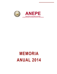 memoria anual 2014 anepe - ANEPE – Academia Nacional de