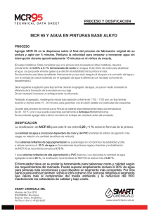 MCR 95 Y AGUA EN PINTURAS BASE ALKYD