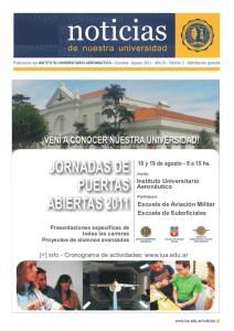 Agosto - Instituto Universitario Aeronáutico
