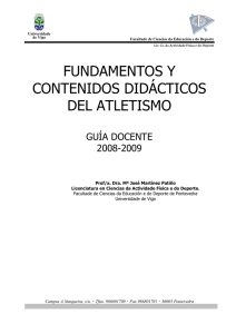 fundamentos y contenidos didácticos del atletismo