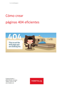 Cómo crear páginas de error 404 eficientes
