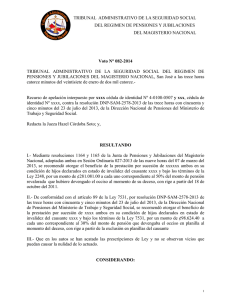 Voto N° 082-2014 TRIBUNAL ADMINISTRATIVO DE LA