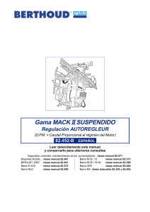 Gama MACK II SUSPENDIDO Regulación AUTOREGLEUR