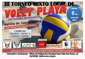 III Torneo Mixto de Voley Playa de Velilla de San Antonio