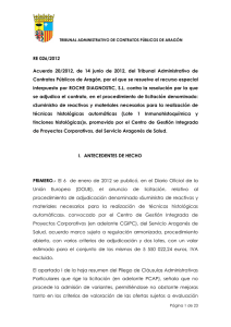 RE 026/2012 Acuerdo 20/2012, de 14 junio de 2012, del Tribunal