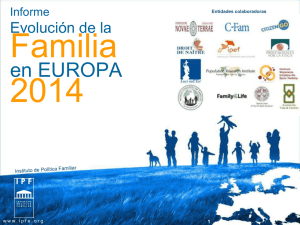 Informe Evolucion de la Familia en Europa 2014