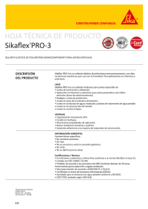 Sikaflex PRO-3 - Sika Ecuatoriana
