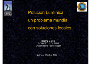 Polución Lumínica - Universidad Tecnológica Nacional
