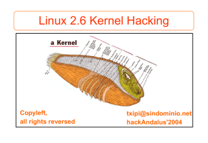 Linux 2.6 Kernel Hacking
