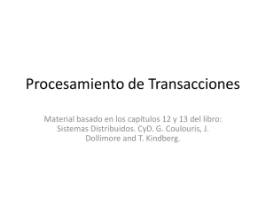 Transacciones y Control de Concurrencia II