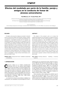 Efectos del modelado por parte de la familia, pareja y amigos en la