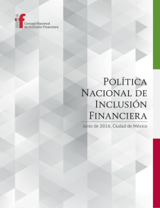 Política Nacional de Inclusión Financiera (PNIF)