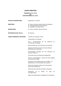 LAUDO ARBITRAL - Cámara de Comercio de Barranquilla