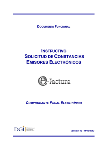 Instructivo Solicitud Constancias CFE - Factura Electrónica