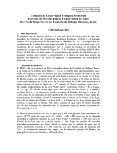 Comisión de Cooperación Ecológica Fronteriza Proyecto