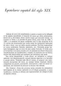 Epistolario español del siglo XIX
