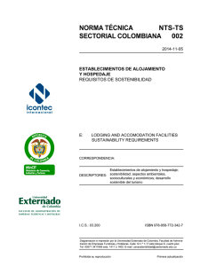 Norma Técnica Sectorial Colombiana NTS – TS 002