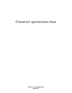 Construir operaciones base