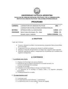 programa - Universidad Católica Argentina