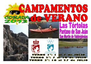 CAMPAMENTOS DE VERANO 2013 CARTEL+TRIPTICO