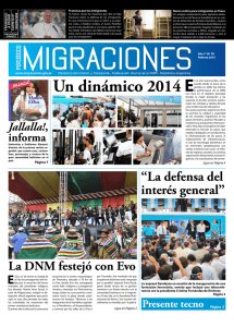Un dinámico 2014 - Dirección Nacional de Migraciones