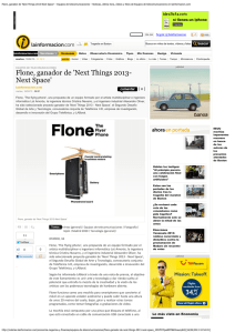 Flone, ganador de `Next Things 2013-Next Space`