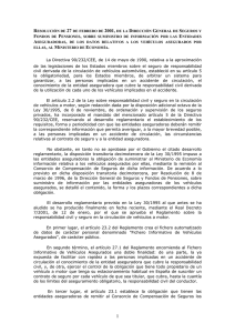 Resolución de 27 de febrero de 2001, de la Dirección General de