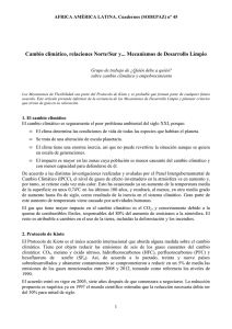 Cambio climático, relaciones Norte/Sur y... Mecanismos de