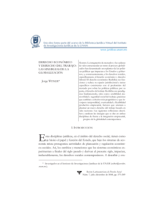 DERECHO ECONÓMICO Y DERECHO DEL TRABAJO