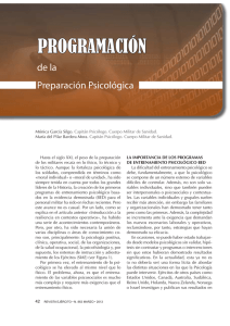 Programación de la preparación psicológica. Revista Ejército, 863