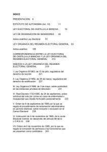 INDICE PRESENTACIÓN 9 ESTATUTO DE AUTONOMIA (Art. 10