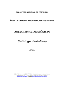 Catalogo de audiolivros analógicos