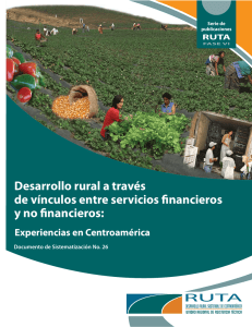 Desarrollo Rural a través de vínculos entre servicios financieros y no