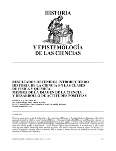 Resultados obtenidos introduciendo historia de la ciencia