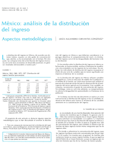 México: análisis de la distribución del ingreso. Aspectos metodo