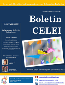 Boletín CELEI. Número 1. Junio 2015