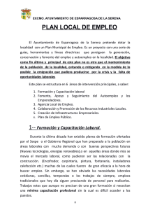 Plan de Empleo - Ayuntamiento de Esparragosa de la Serena