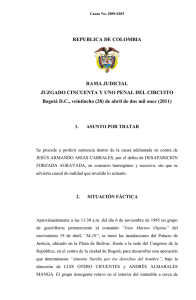 REPUBLICA DE COLOMBIA RAMA JUDICIAL JUZGADO
