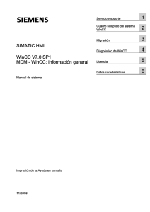 MDM - WinCC: Información general - Siemens Industry Online Support