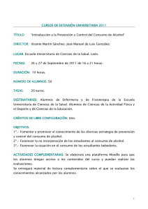 INTR. ALCOHOL LEÓN - Universidad de León